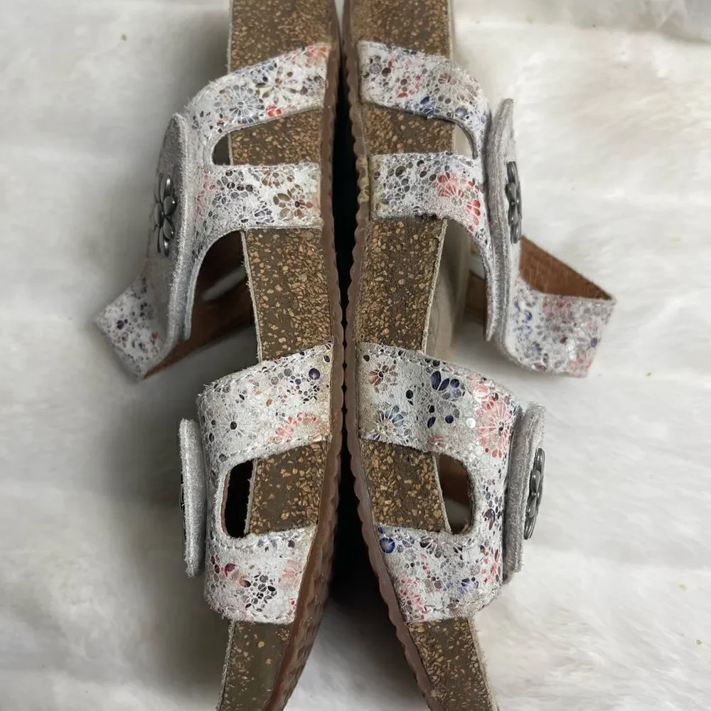 Josef Seibel Tonga leather beige with pastel colors EUR SZ 40